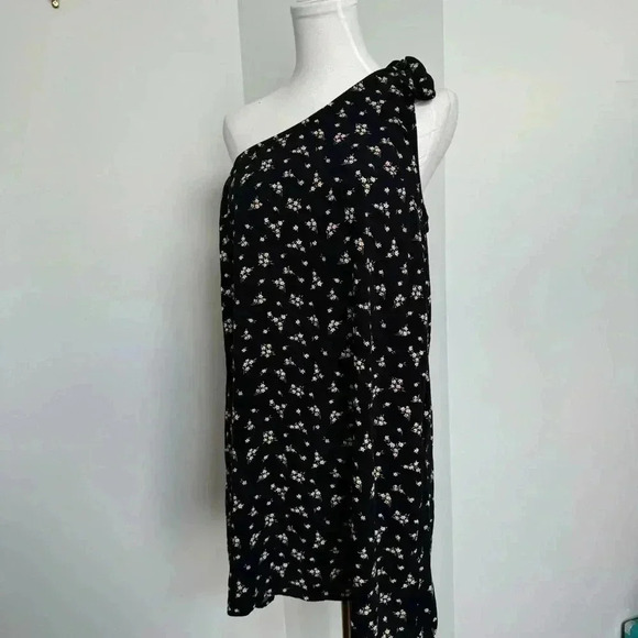 American eagle one shoulder ditsy floral dress M - Picture 4 of 6